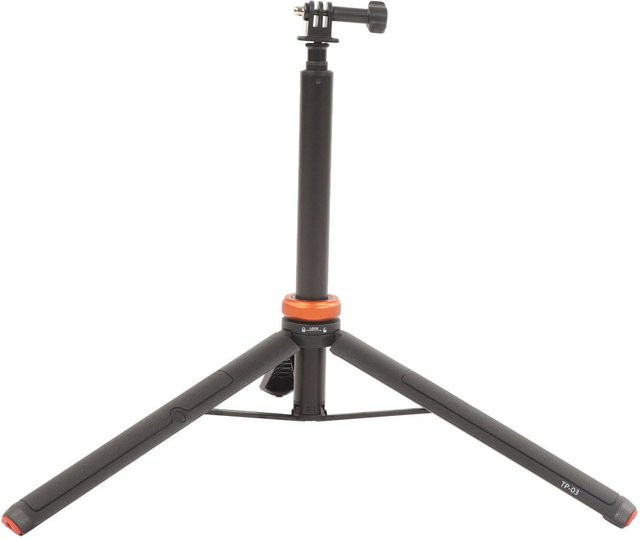 Ulanzi Multifunktionaler Action-Kamera-Ständer mit Adapter, Einziehbares Stativ und Faltbarer Selfie-Stick, Schwarz - Bild 1