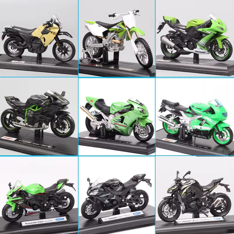 Maisto Kawasaki Motorradmodell Druckguss Maßstab 1:18 - Bild 2
