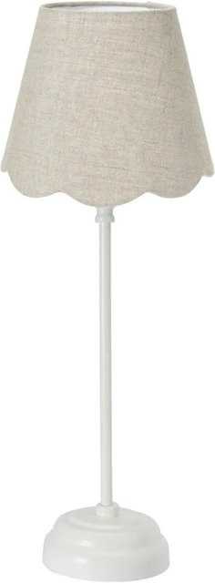 PR Home Lottie Tischleuchte in Beige mit Leinen-Schirm und Metallfuß, Höhe: 58,0 cm - Bild 1