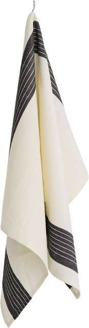 HAY Linear Geschirrtuch in Weiß mit grafischem Design aus Leinenmischung und OEKO-TEX Standard 100 - Bild 1