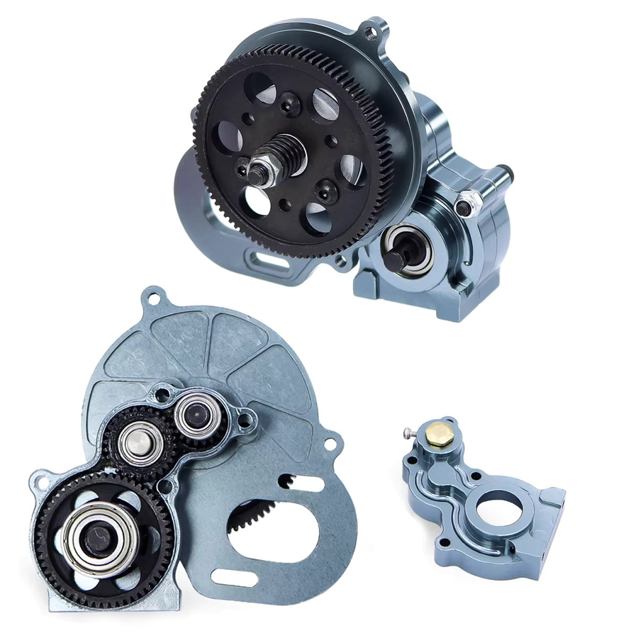 FACSNY CNC Aluminium Getriebe mit Motor, Zubehör, Schwarz - Bild 3