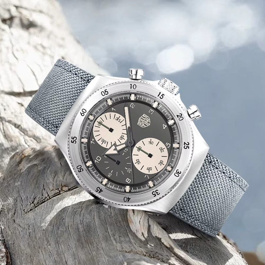 RollsTimi Chronograph, Quarz, Edelstahl, Bicolor, Saphirglas, Herren - Bild 2