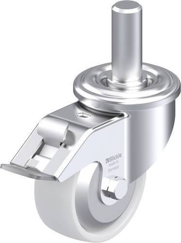 Blickle Stahlblech-Lenkrolle LEZ-PO 80G-FI-FA in Silber, Rad-Durchmesser: 80 mm, Tragfähigkeit: 150 kg - Bild 1