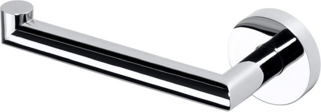 Brillantbad BOMEGA Papierrollenhalter Links ohne Deckel aus Messing in Chrom poliert, B/T/H: 17,5 x 5,5 x 7,0 cm - Bild 1