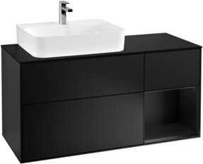 V&B Waschtischunterschrank Finion in Blau lackiert, Breite: 120 cm, Tiefe: 50,1 cm, Höhe: 50,1 cm - Bild 1