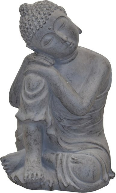 Standdekoration Sitzender Buddha von möbel direkt online in Grau - Bild 1