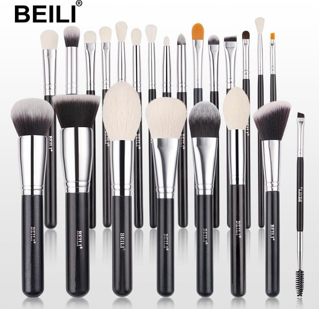 EILI Make-up Pinsel Set, 23 Stück, Grau - Bild 1