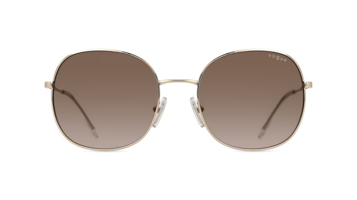Vogue VO4272S Sonnenbrille, Vollrand, Rund, Metall, Damen, gold - Bild 1