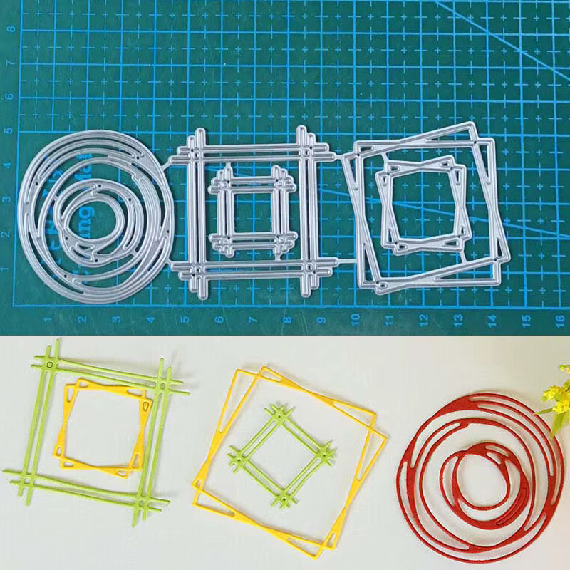 Metall Schneidwerkzeug und Stanzschablone für Scrapbooking und Papierhandwerk in Silber - Bild 2