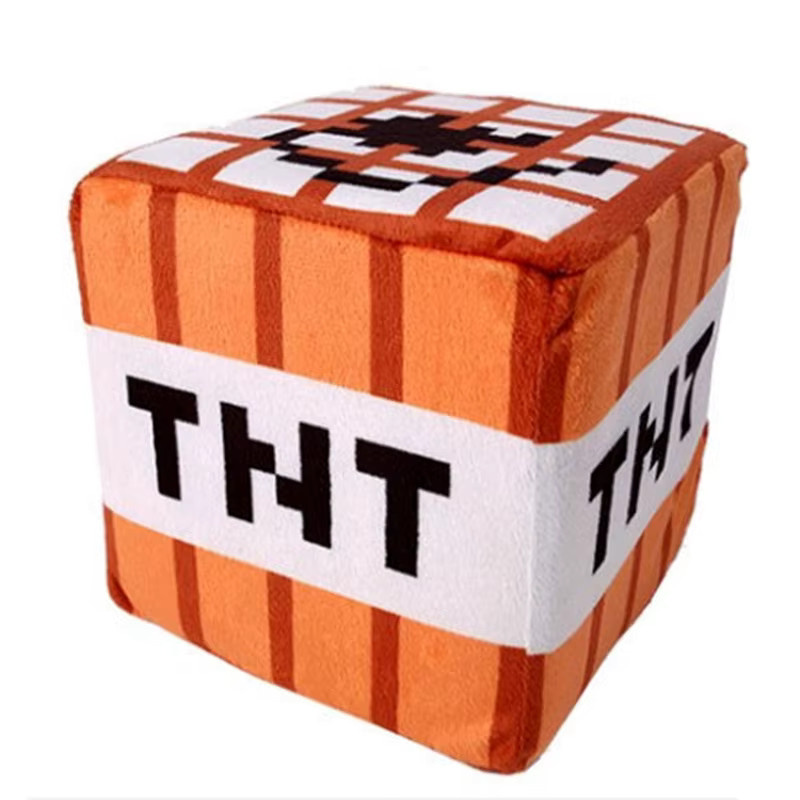 YUZHINUO Minecraft TNT Plüschkissen-Würfel-Bomben-Spielzeug, Schlüsselanhänger, Plüsch / Textil - Bild 2