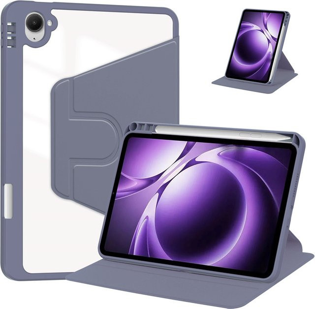 Xiaomi Redmi K Pad 2025 Schutzhülle mit 360-Grad-Abdeckung und Stifthalter, transparentes Acryl, Grau - Bild 1