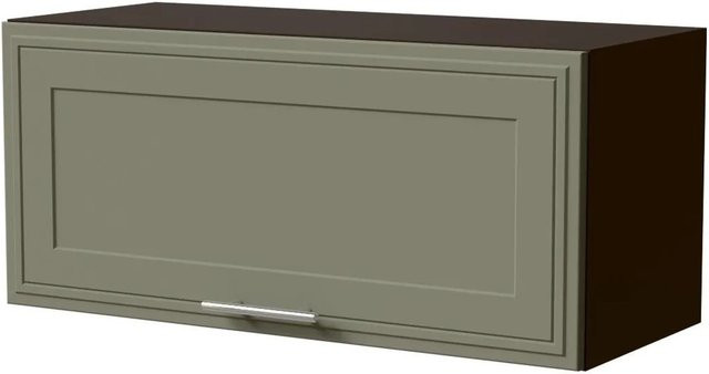 Feldmann-Wohnen Klapphängeschrank Salo W4B/80 in Lava / Reed Green Matt mit Gasdruckdämpfer, B/T/H: 80 x 32,5 x 36 cm - Bild 1