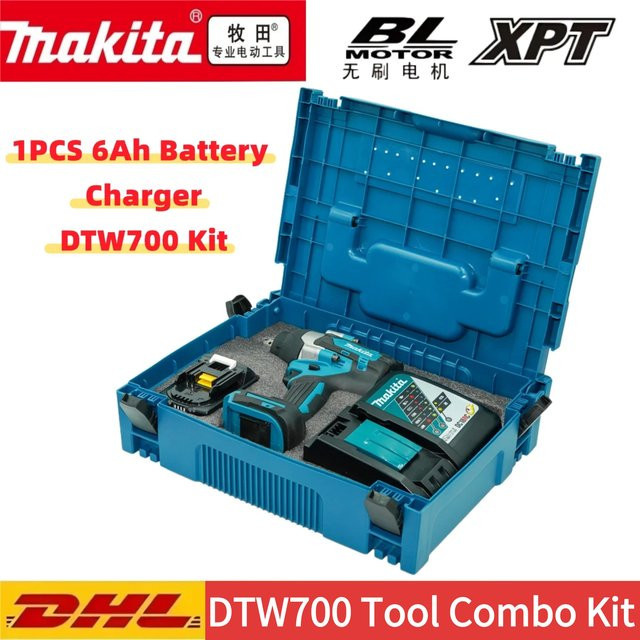 Makita DTW700 Bürstenloser Akku-Schlagschrauber mit 1000 Nm Drehmoment und 1/2 Zoll Aufnahme für 18V LXT Akkus - Bild 1