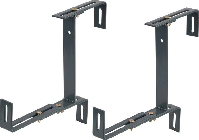 Balkonkastenhalter aus Stahl in Anthrazit für Pflanzkübel von 14 cm bis 22 cm Breite - Bild 1