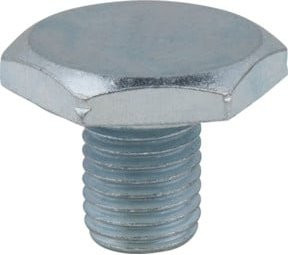 KS Tools Ölablassschraube mit Sechskant 21mm, M10x1,25x13mm, Silber, 25er-Pack - Bild 1