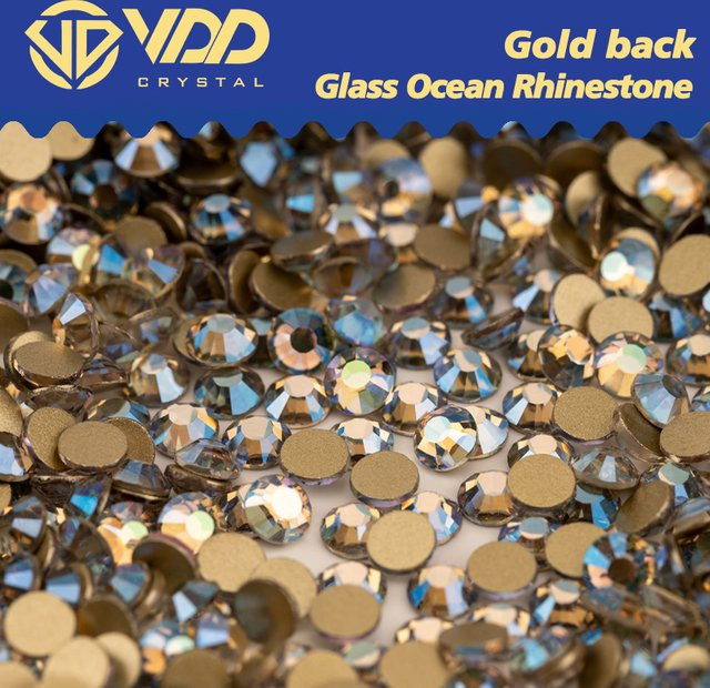 VDD Meer Licht Glas Strass Steine in Blau und Multicolour für Nail Art und DIY Handwerk SS4-SS20 FlatBack Kristall Glitter - Bild 1