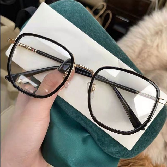 Anti-Strahlungs Brille, Vollrand, Square, Metall, Schwarz, Unisex - Bild 1