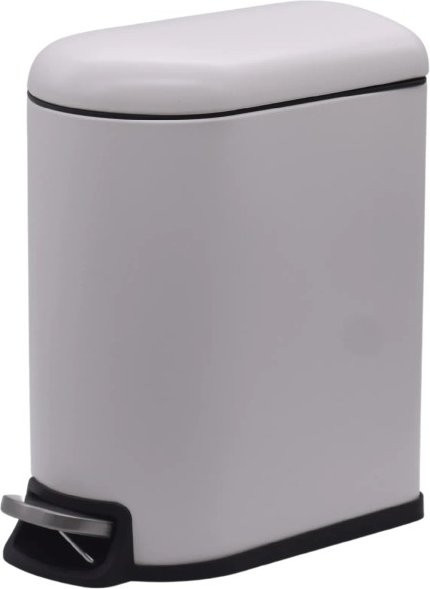 Euroshowers Kosmetikeimer Classic Pedaleimer Weiß 5 Liter - Bild 1