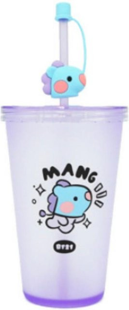 BT21 Minini Tumbler Eisbecher mit Strohhalm in Lila von BTS - Bild 1