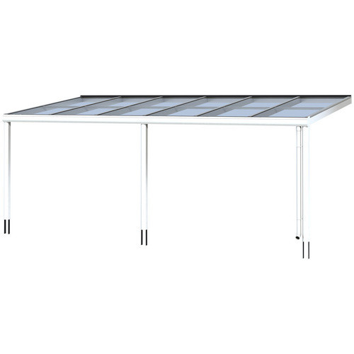 Skan Holz Terrassenüberdachung Monza aus Aluminium in Weiß mit Verbund-Sicherheits-Glas, B/T/H: 648 x 357 cm - Bild 3