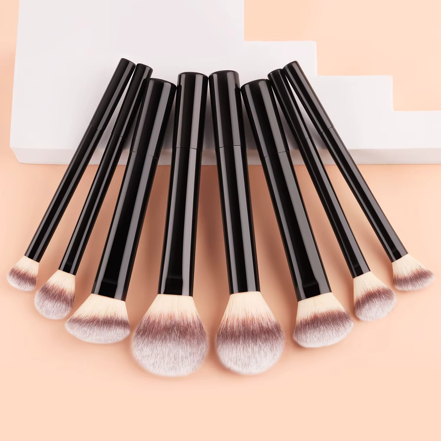 Ronshadow Pinselset, 8-teilig, Schwarz, Unisex, für Gesicht und Augen - Bild 2