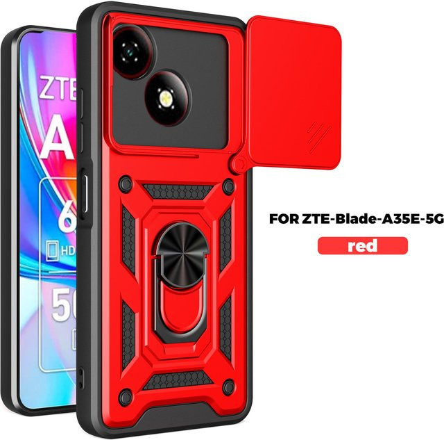 Schutzhülle Bloom Habitat für ZTE Blade A35E und ZTE nubia NEO 3 5G mit Roter Dämon Design und Schleife in Rot - Bild 1