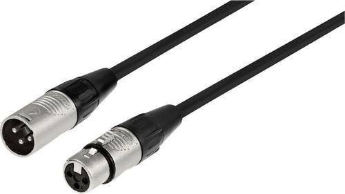 Monacor MECR-2000/SW XLR Kabel Schwarz, Länge: 20 m, 1x XLR-Stecker zu 1x XLR-Buchse - Bild 1