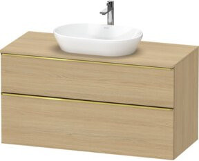 Duravit Waschtischunterschrank D-Neo beige, Wandhängend, B/T/H: 120 x 55 x 66,4 cm - Bild 1