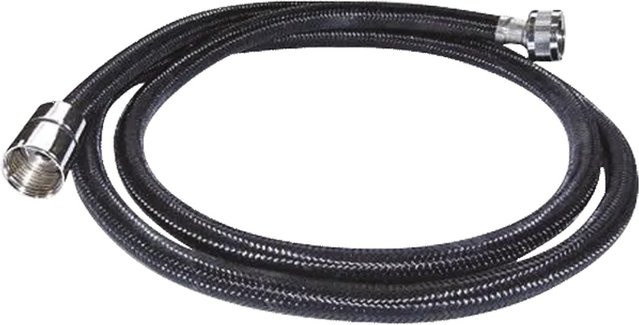 Delabie Brauseschlauch aus Polyamid in Schwarz, Länge: 150 cm, 1/2 Zoll, mit Anti-Kink und Anti-Twist Funktion - Bild 1