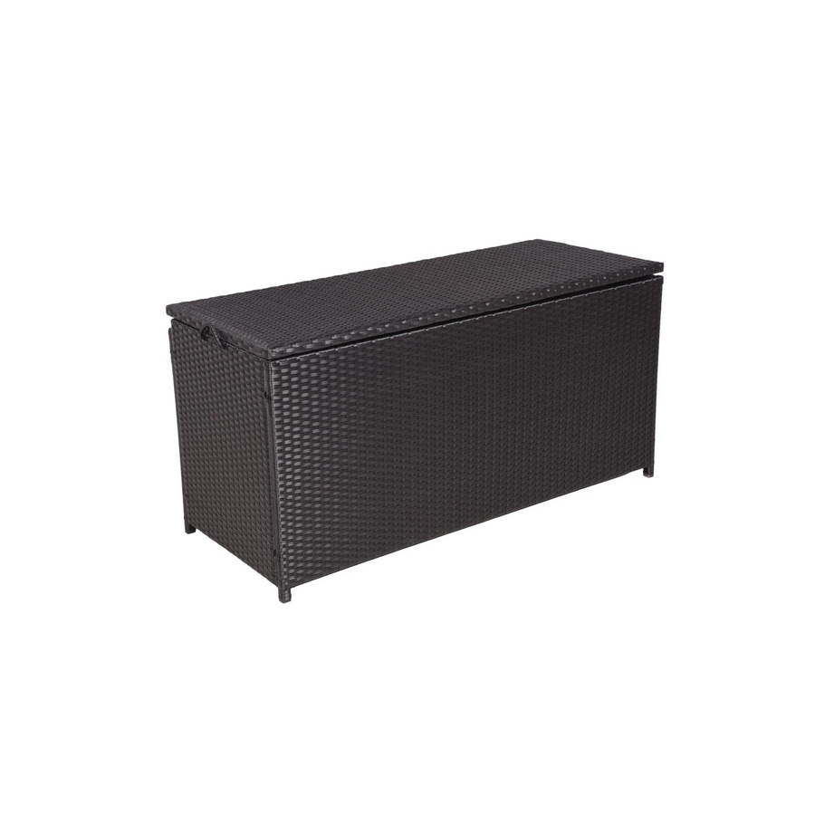 DELUKE Auflagenbox VERA Gartenbox in Schwarz aus Polyester und Stahl - Bild 2
