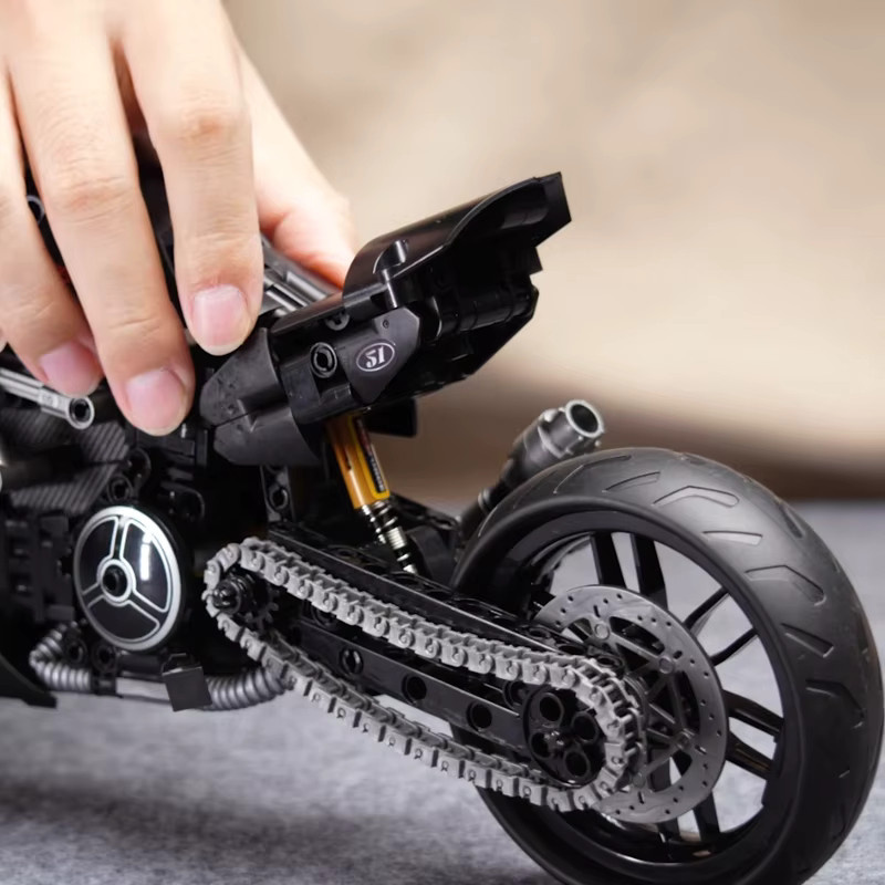 M MENBIS Motorrad-Bausteine-Modell, 1:8, 538 Teile - Bild 5