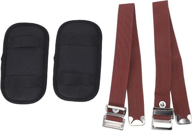 CosyHome 2er Set Verstellbare Trockenbau Stelzen mit Gepolsterten Beinriemen in Schwarz - Bild 1
