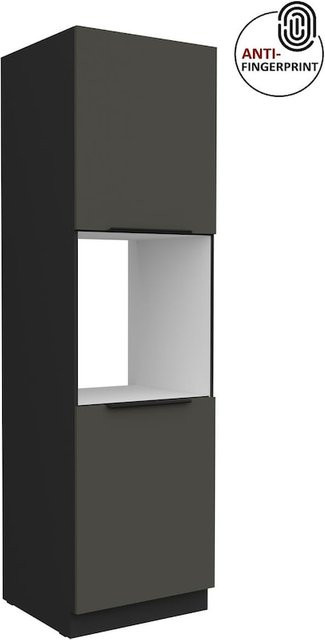 Küchen Hochschrank ARIA in Graphite matt mit Anti Fingerprint Effekt, Breite: 60 cm - Bild 1