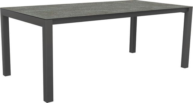 Stern Ausziehtisch Silverstar Flint aus Aluminium in Anthrazit, B/T: 200 bis 250 x 100 cm - Bild 1