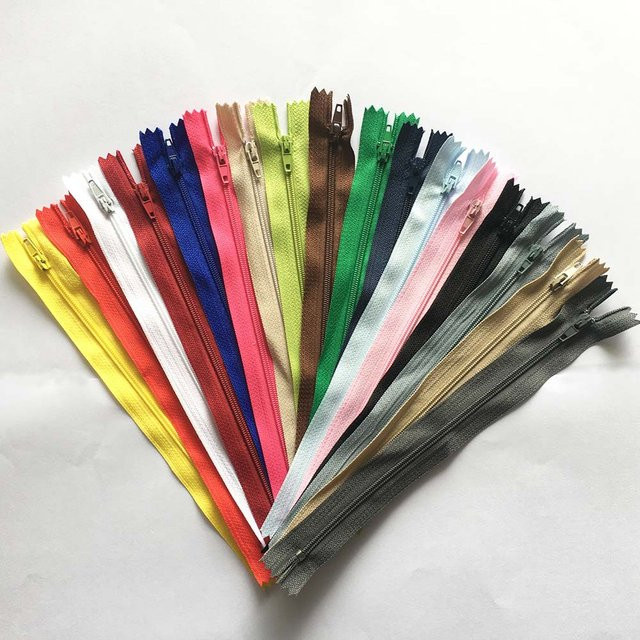 10 Stück Nylon-Reißverschlüsse Set in Mehrfarben für Nähzubehör - Bild 1