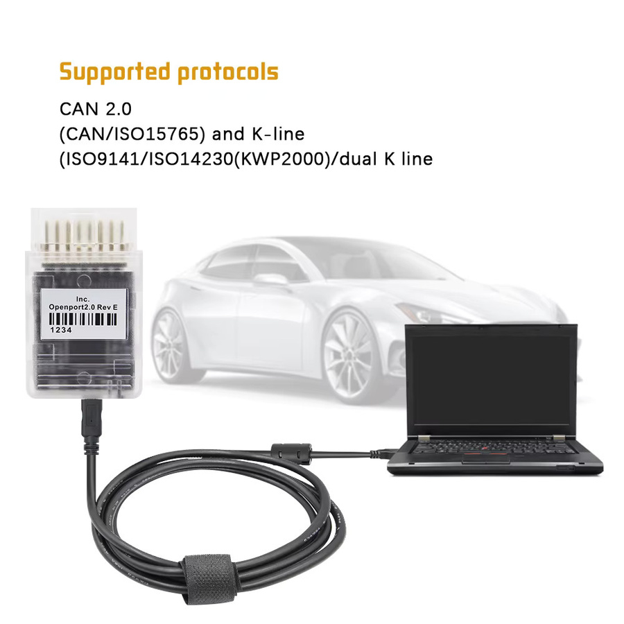 Openport 2.0 ECU FLASH Chip-Tuning-Tool für Mercedes und Toyota, J2534 OBD2 Auto-Diagnosegerät mit USB-C Anschluss - Bild 2