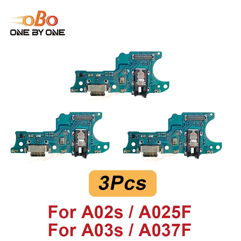 3-teiliges USB-Ladeanschluss-Board-Flexkabel Set für Samsung A03, A03s, A13, A23 4G, A33 5G, Reparatur-Set für A135F, A136B, A235F, A336B in Grün - Bild 2