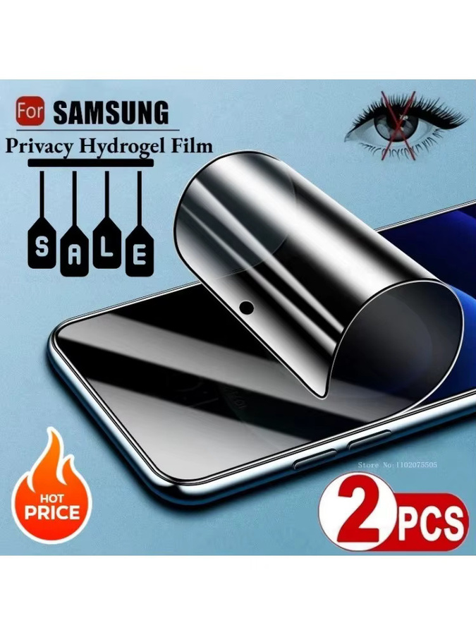 2 Stück Anti-Spy Sichtschutzfolie aus Hydrogel für Samsung Galaxy S25 Edge, S24, S23, S22, S21 Ultra, transparente Vollabdeckung - Bild 5