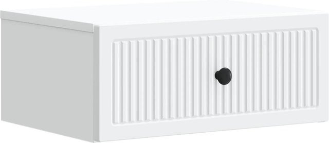 vidaXL Nachttisch mit Schubladen in Weiß aus Holzwerkstoff, B/T/H: 49 x 34,5 x 20 cm - Bild 1