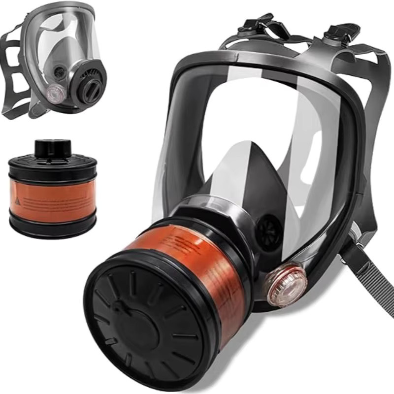 AnruiGe PROTECT Drei-Schnittstellenmaske Modell 6800 zum Schutz vor giftigen Gasen und Staub - Bild 3