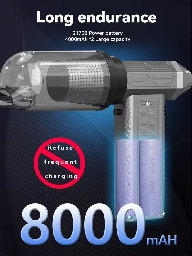 SUITU Mini-Turbo-Jet-Lüfter Turbofan-Luftgebläse mit bürstenlosem Motor in Grau - Bild 4