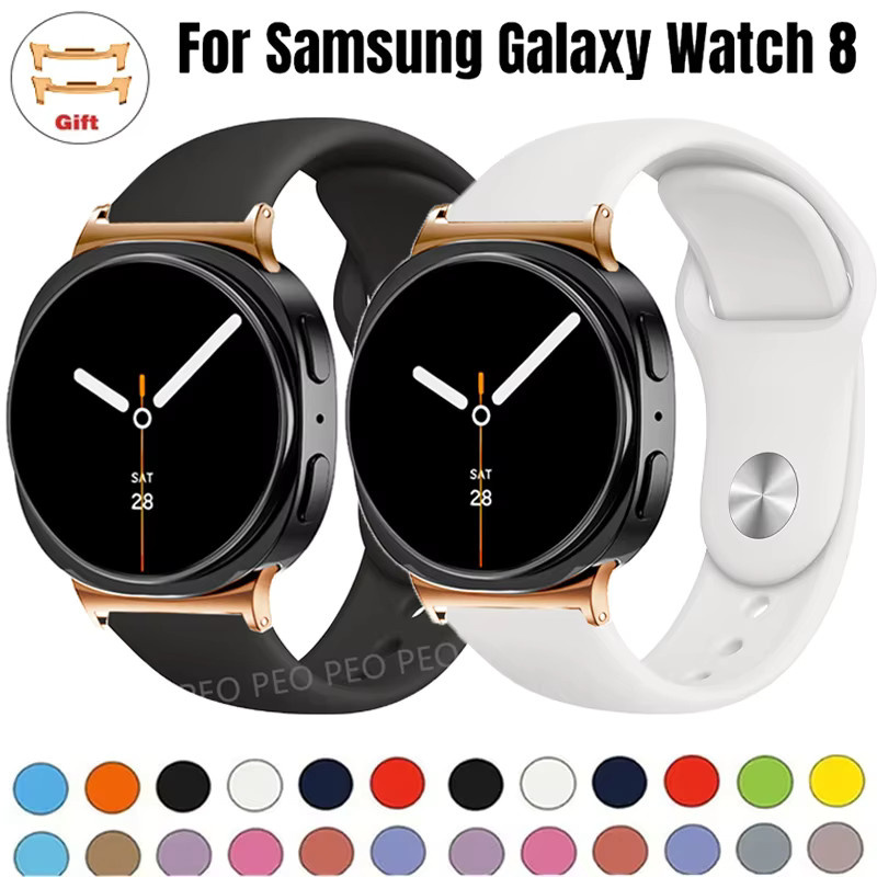 Samsung Uhrenarmband Silikon, Schwarz, Galaxy Watch 8, 40 mm, 44 mm - Bild 2