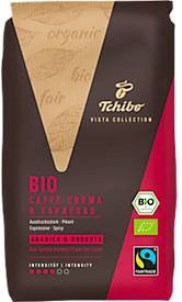 Tchibo Kaffee Caffè Crema & Espresso BIO, ganze Bohnen, 1 kg - Bild 1