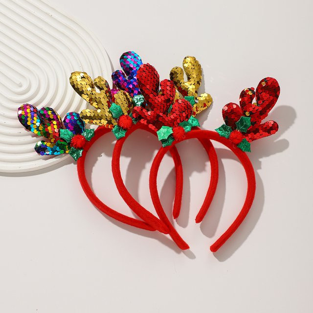 Stirnbänder Weihnachten Geweih, Unisex - Bild 1