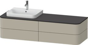 Duravit Waschtischunterschrank Happy D.2 Plus in matt, Breite: 160 cm, Tiefe: 55 cm, Höhe: 40,8 cm - Bild 1