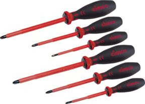 Cimco 2K-VDE-Kreuzschlitz-Set PH+PZ in Rot - Bild 1