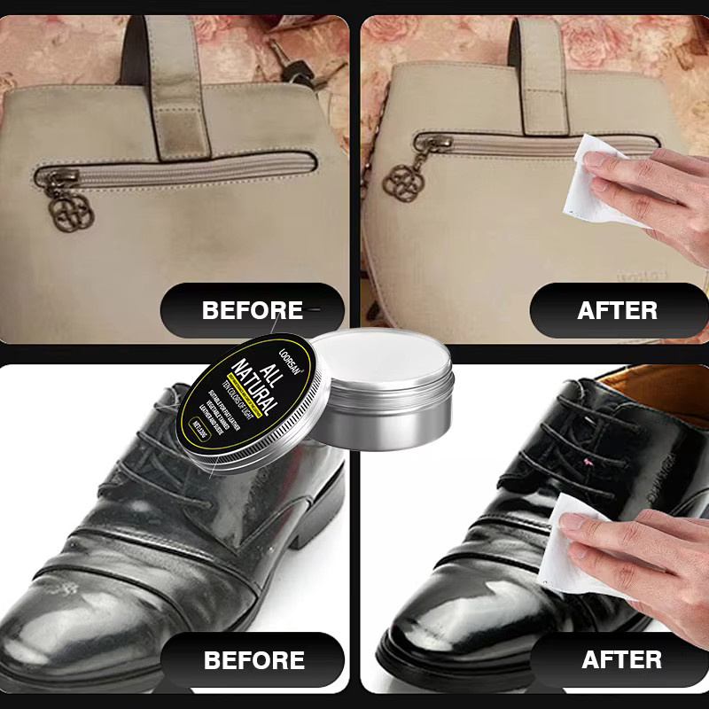 LOORSAN Lederpflegecreme zur natürlichen Reparatur und Feuchtigkeitspflege für Schuhe, Taschen, Sofas und Jacken - Bild 2