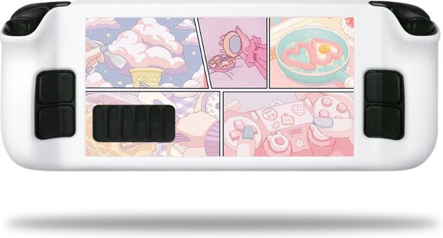 YTYIN Steam Deck Schutzhülle im Kawaii Anime Design aus hartem PC, Farben: Rosa, Blau oder Schwarz - Bild 1