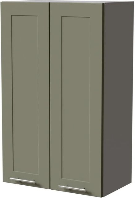 Feldmann-Wohnen Hängeschrank Oslo in Grau und Reed Green Matt, B/T/H: 60 x 32,5 x 96 cm - Bild 1