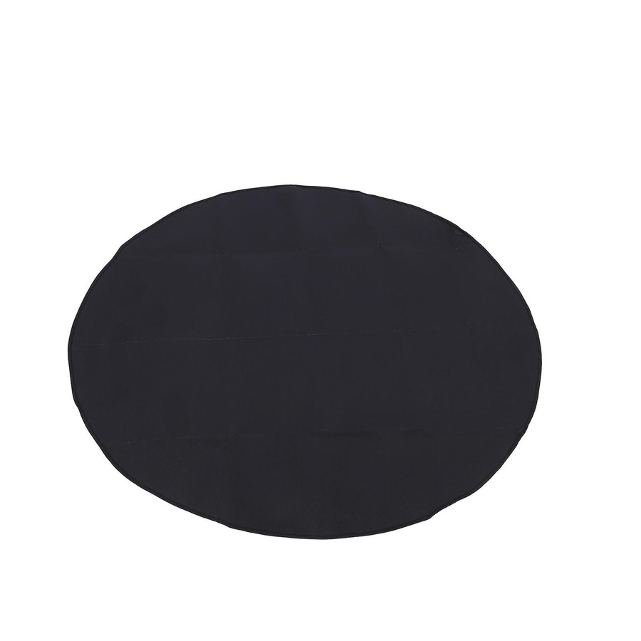Runde Feuerstelle Matte von KONNWEI aus Glasfaser und Silikon, Ölbeständig und Feuerfest, Farbe: Schwarz, Durchmesser: 120 cm - Bild 2